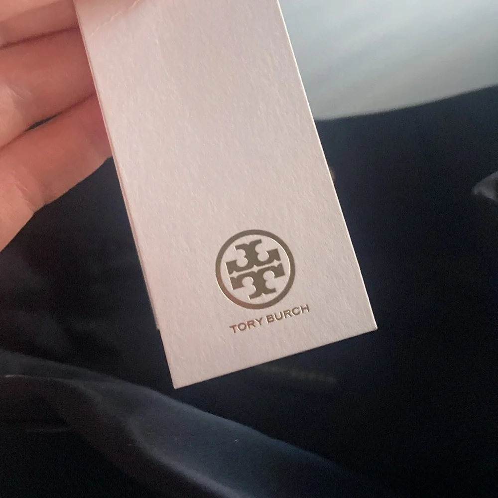 Tory Burch Black Leather Tote Bag